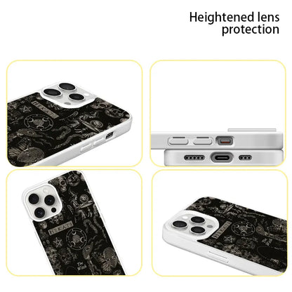 Dark Witchcraft Hekate Skull Phone Case for iPhone 16 15 14 13 12 11 Plus Pro Max Artistic Minimalist Style
