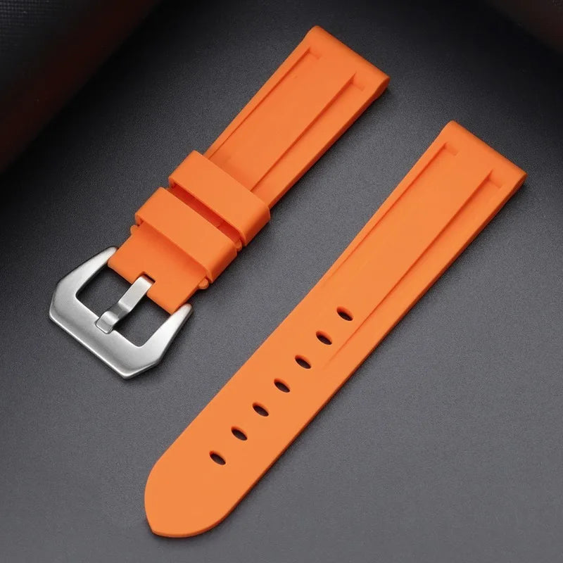 Camouflage Soft Silicone Strap 20/22mm 24mm 26mm Rubber Watch Band for Panerai for Casio for Omega Waterproof Men Sport Bracelet