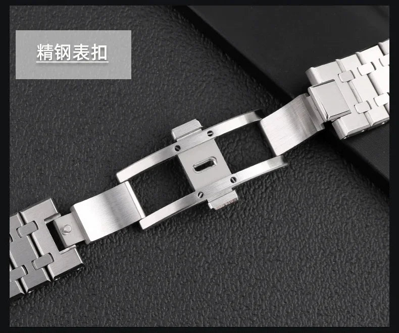 26mm  316L Stainless Steel Bracelet For AP 15400 Audemars Piguet Royal Oak GA2100 2110 Strap Men Watch Band