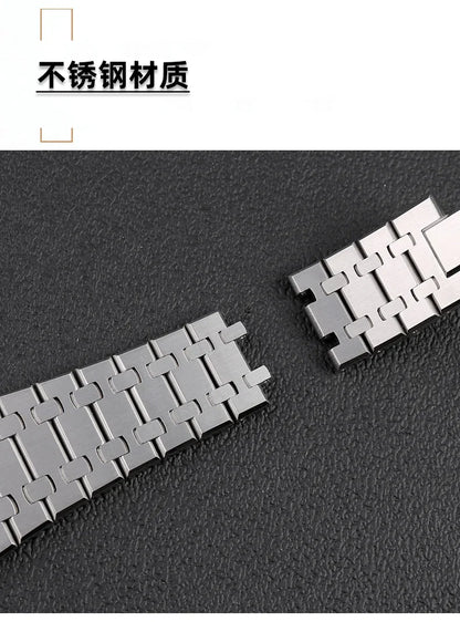 26mm  316L Stainless Steel Bracelet For AP 15400 Audemars Piguet Royal Oak GA2100 2110 Strap Men Watch Band