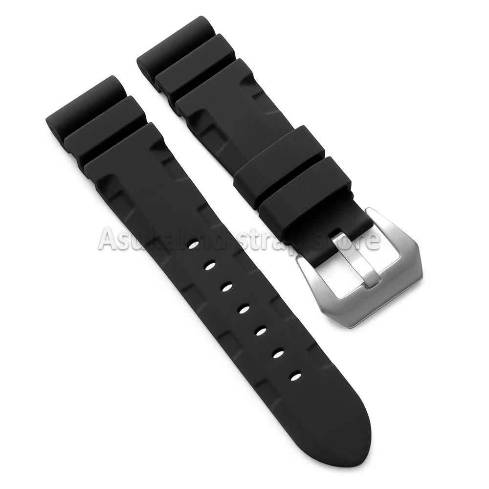 22mm 24mm 26mm For Panerai Silicone Strap for SUBMERSIBLE PAM441/351/111 Rubber Waterproof Watchband Bracelet Soft Sport Bands