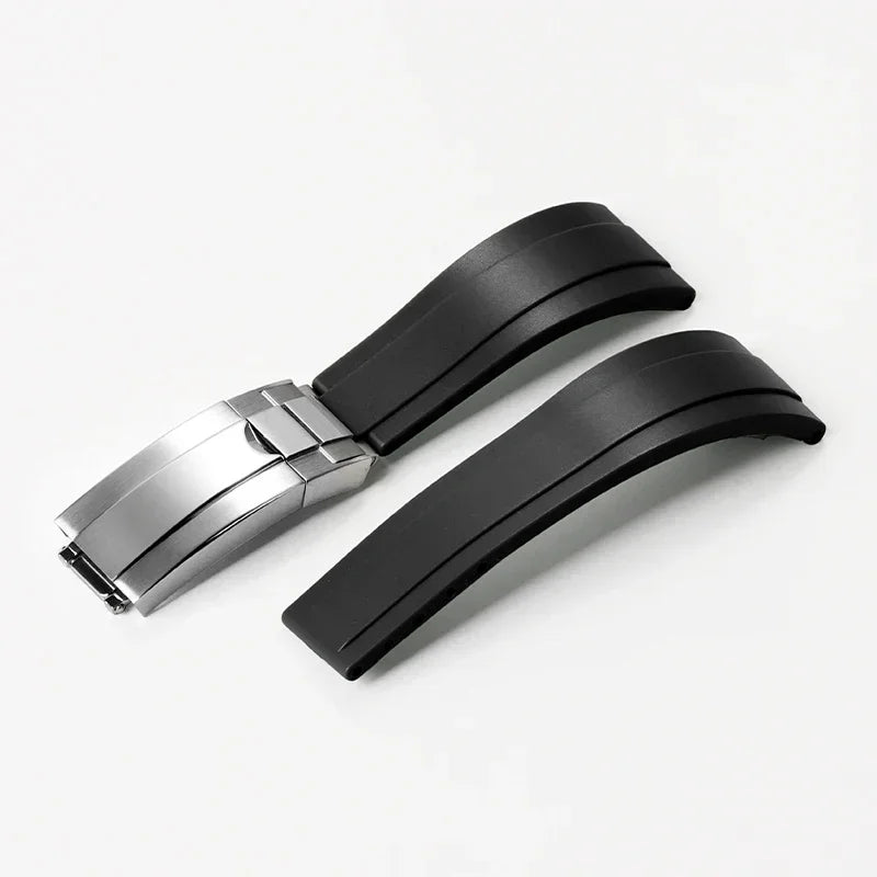 For Rolex GMT Daytona 20mm Rubber Watchband for Submariner OYSTERFLEX Diving Waterproof Soft Silicone Replacement Wrist Strap