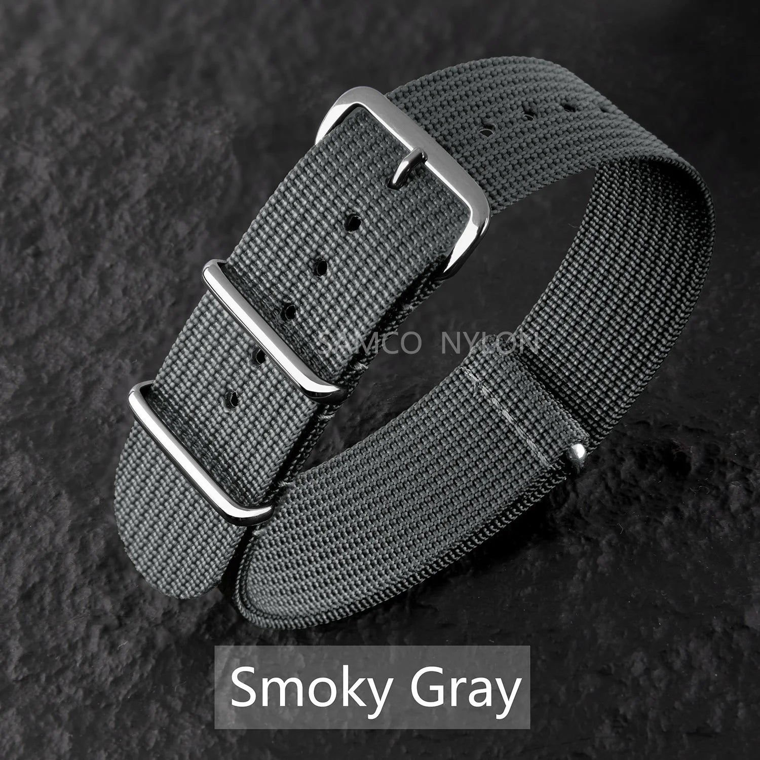 Ribbed Nylon Watch Band 20mm 22mm Comfortable Watch Straps Loop Military Washable Blet for Men Watchbands