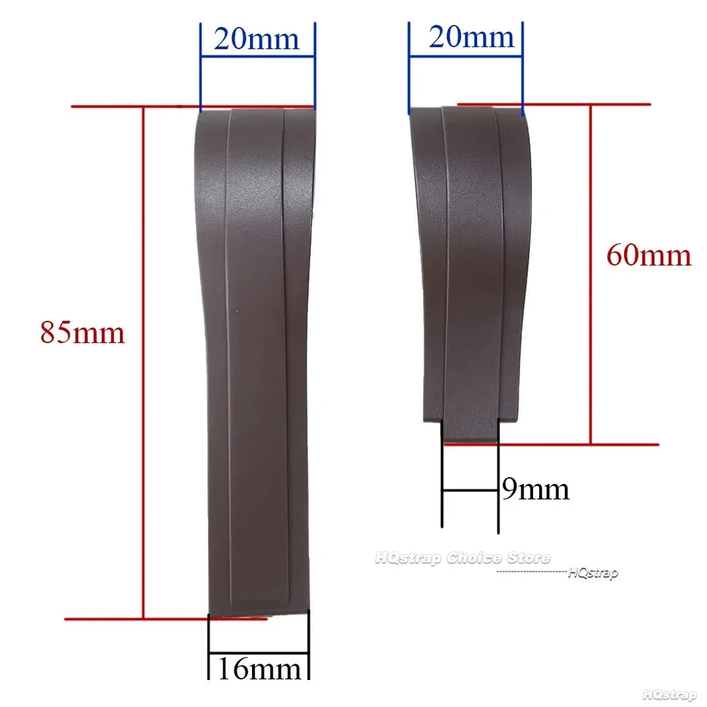 For Rolex GMT Daytona 20mm Rubber Watchband for Submariner OYSTERFLEX Diving Waterproof Soft Silicone Replacement Wrist Strap