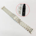 19mm Solid Stainless Steel WatchBand For TISSOT Strap Butterfly Buckle 304L Metal Wrist Traditional Watch Curved End Accessories