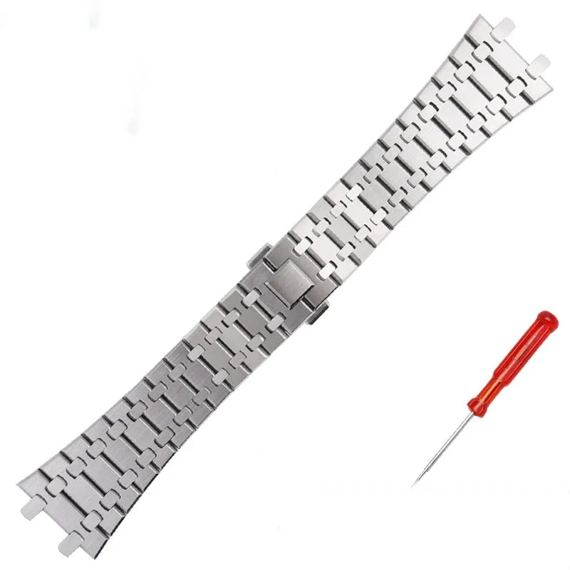 26mm  316L Stainless Steel Bracelet For AP 15400 Audemars Piguet Royal Oak GA2100 2110 Strap Men Watch Band