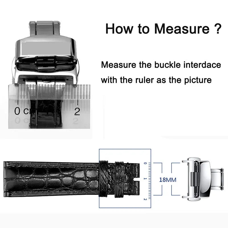 10/12/14/16/18/20/22mm Stainless Steel Strap Buckles Butterfly Buckle Polished Button Watchbands Clasp Watch Accessories