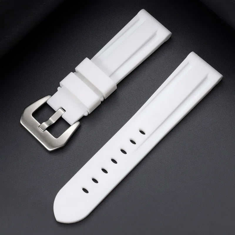 Camouflage Soft Silicone Strap 20/22mm 24mm 26mm Rubber Watch Band for Panerai for Casio for Omega Waterproof Men Sport Bracelet