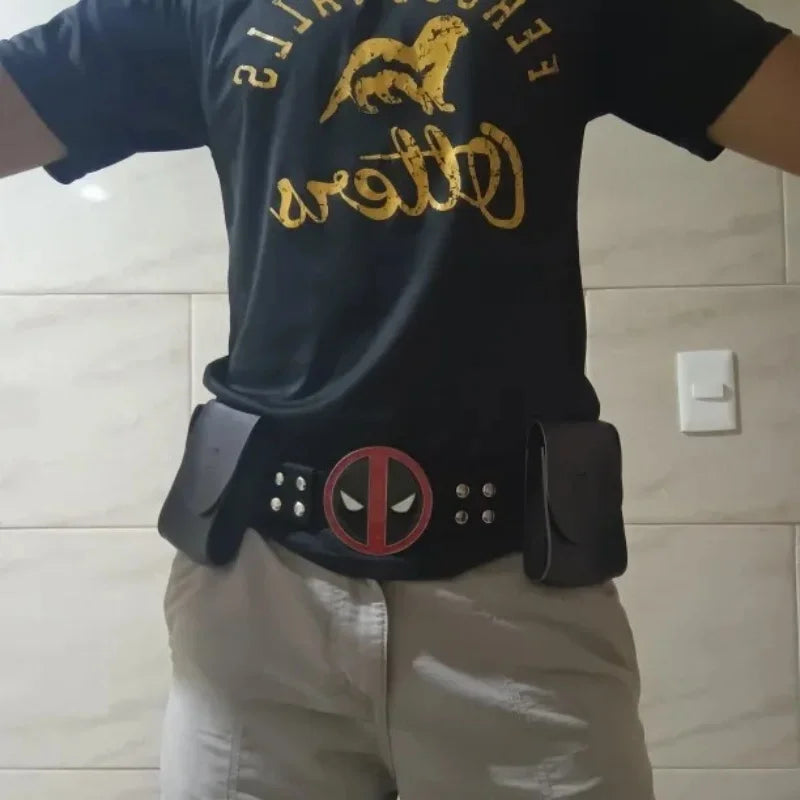 Cos 1/1 Superhero Dead pool Gun Holder Deadpool Belt Adjustable Belts Accessories Fancy Dress Costume party Cosplay show propss