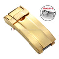9mmx16mm Stainless Steel Double Safety Fold Watch Buckle for Rolex Submariner Oysterflex Daytona GMT Watch Band Clasps 9mmx9mm