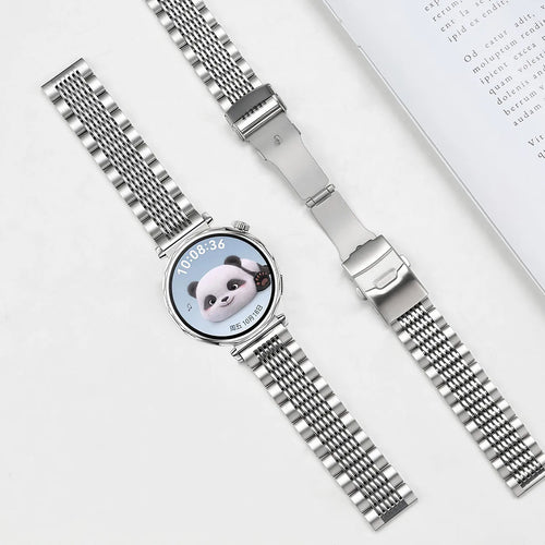 18mm 20mm 22mm 24mm Quick Release Stainless Steel Watch Strap for Men Women Universal Multi Beads Watch Bracelet with Tool