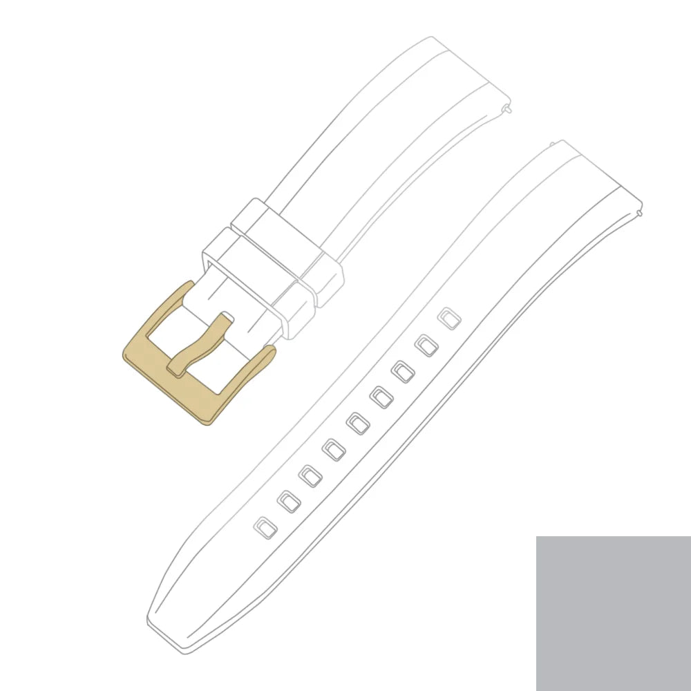 Premium Grade Vulcanized FKM Rubber Watch Strap 18mm 19mm 20mm 21mm 22mm 23mm 24mm Quick Release Watchbands
