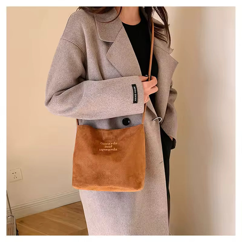 Hoor New York Suede Shoulder Bag – Women Designer Bucket Bag