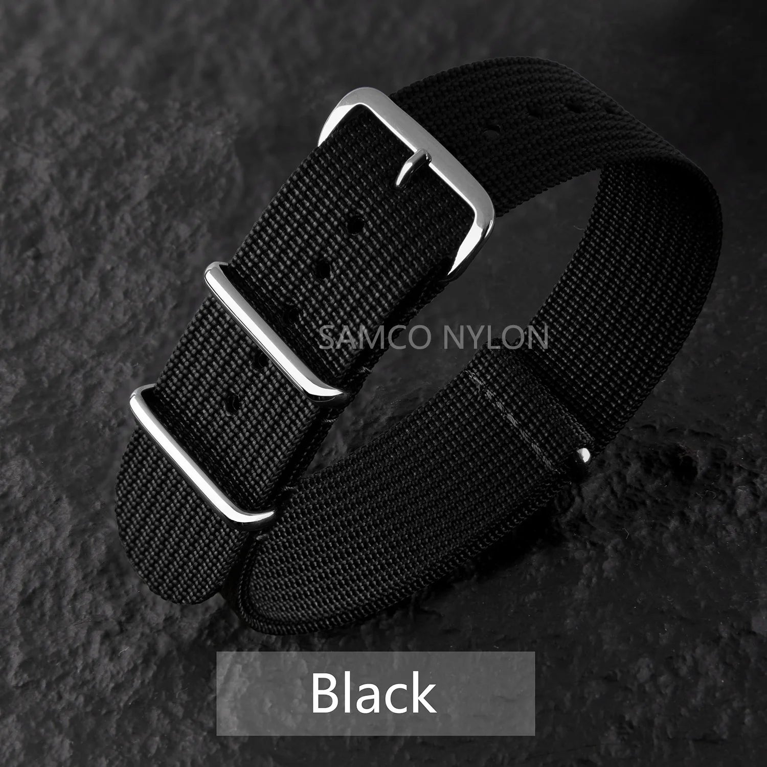 Ribbed Nylon Watch Band 20mm 22mm Comfortable Watch Straps Loop Military Washable Blet for Men Watchbands