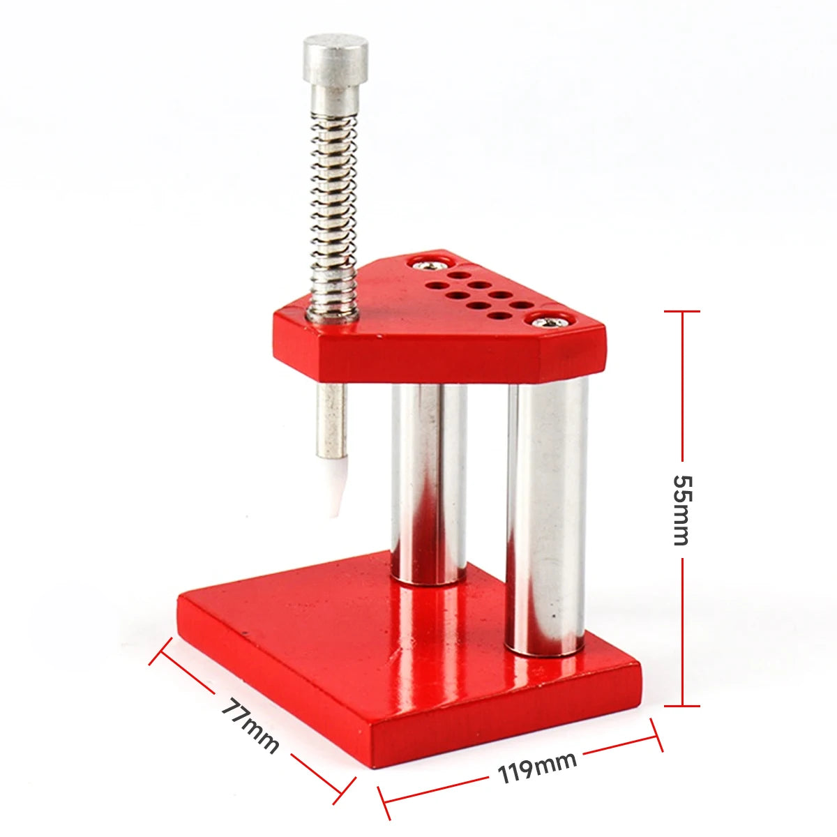 Watch Hand Needle Remover Presser Portable Wristwatch Plunger Puller Accurate Parts Watchmaker Repair Fittings Tools Red Machine