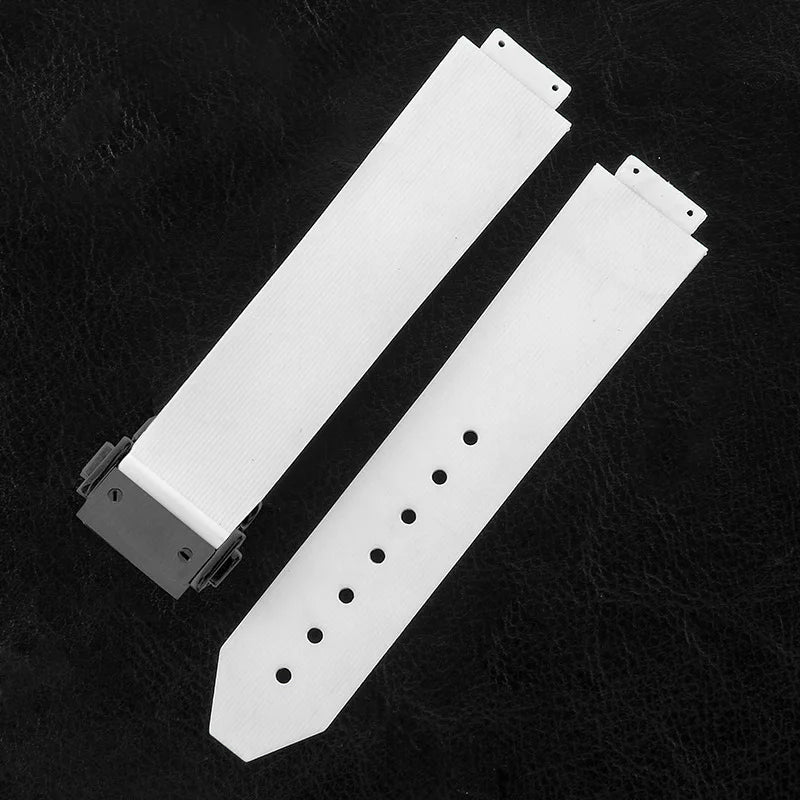 19mmx26mm Silicone Rubber Watch Strap for HUBLOT Classic Fusion Curved End Links Waterproof Men women Watch Strap