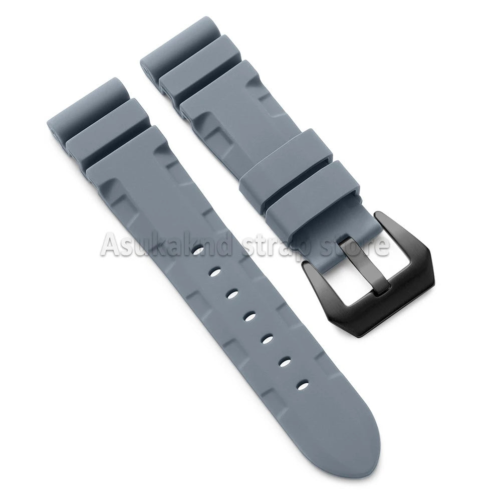 22mm 24mm 26mm For Panerai Silicone Strap for SUBMERSIBLE PAM441/351/111 Rubber Waterproof Watchband Bracelet Soft Sport Bands