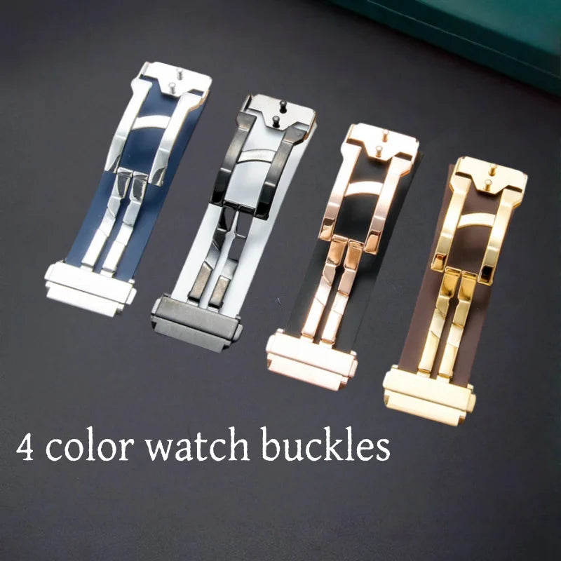 19mmx26mm Silicone Rubber Watch Strap for HUBLOT Classic Fusion Curved End Links Waterproof Men women Watch Strap
