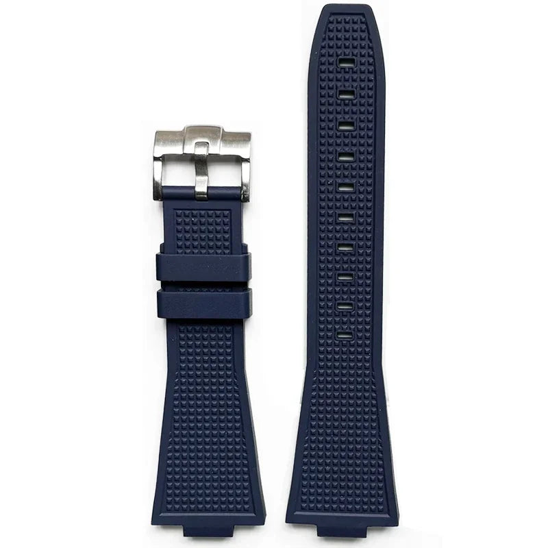 12mm Quick Release Fluoro Rubber Strap for Tissot PRX Powermatic 40mm T137.407 T137.410 FKM Men Convex Replace Watch Band Belt