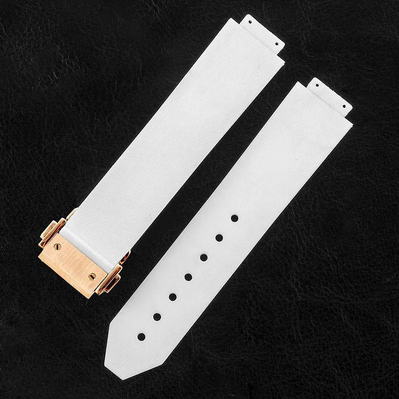 19mmx26mm Silicone Rubber Watch Strap for HUBLOT Classic Fusion Curved End Links Waterproof Men women Watch Strap
