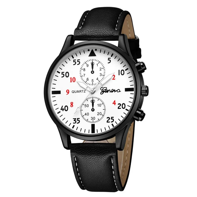 Watches for Men Reloj Hombre Fashion Retro Business Hand Watch Leather Watches Quartz Wristwatch Clock Gift Relogios Masculino