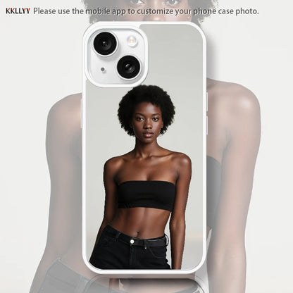 Magnetic Pattern Customized Acrylic Matte Phone Case For iPhone16 15 14 13 12 11 Pro Max XS Shockproof birthday gift surprise