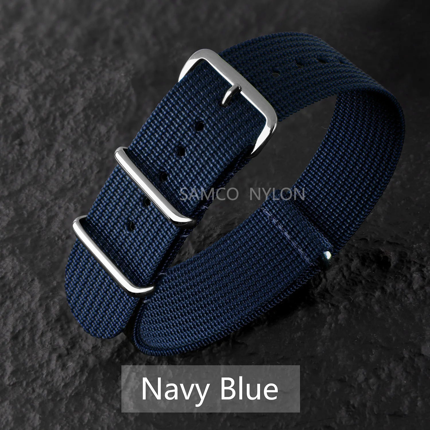 Ribbed Nylon Watch Band 20mm 22mm Comfortable Watch Straps Loop Military Washable Blet for Men Watchbands