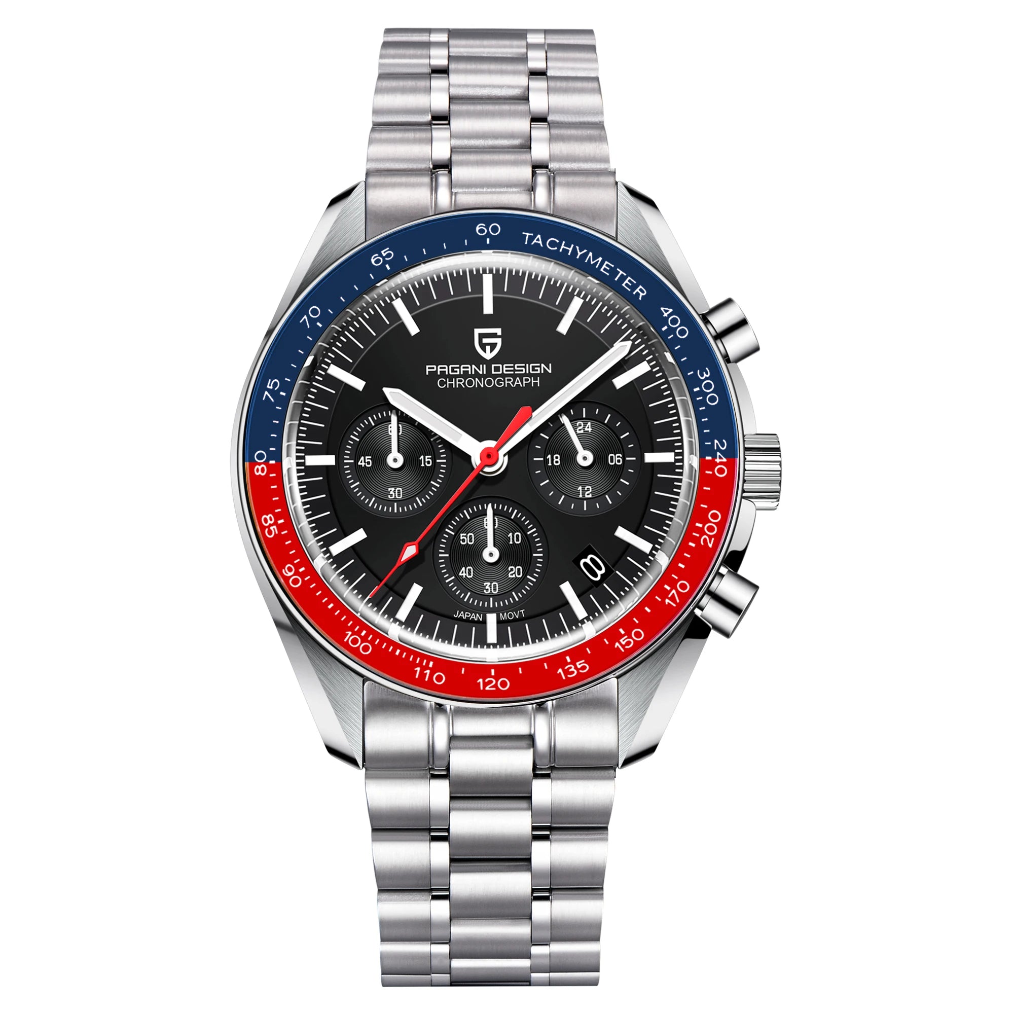 2025 New PAGANI DESIGN V5 Moon Men's Watches Top Luxury Quartz Watch For Men Chronograph Waterproof Sport Stainless Steel Clock