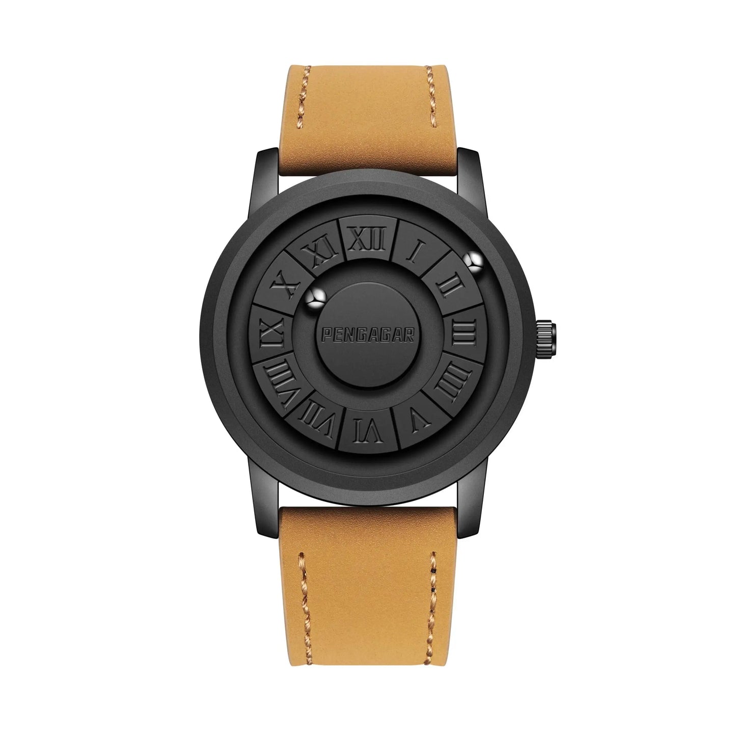 2025 New Men's Watches Top Luxury Quartz Watch For Men Creative Scrolling Pointer Magnetic Force Wrist Clock Relogio Masculino