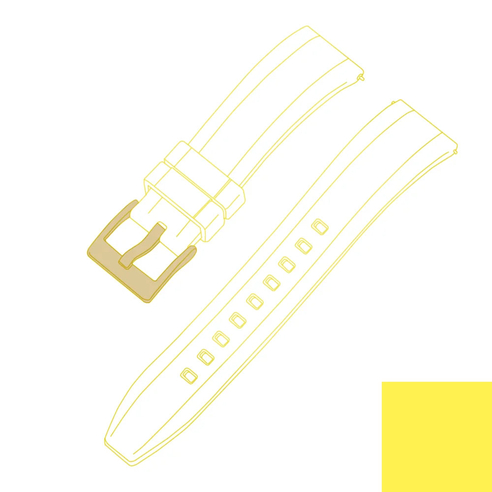 Premium Grade Vulcanized FKM Rubber Watch Strap 18mm 19mm 20mm 21mm 22mm 23mm 24mm Quick Release Watchbands