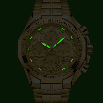 Relogio Masculino WWOOR Mens Watches 2024 Top Brand Luxury Wrist Watches For Men Gold Big Golden Male Chronograph Wristwatch Man