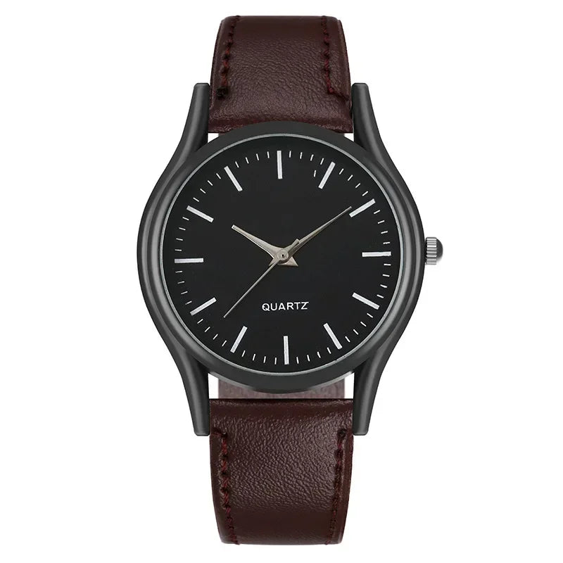 Watches for Men Reloj Hombre Fashion Retro Business Hand Watch Leather Watches Quartz Wristwatch Clock Gift Relogios Masculino