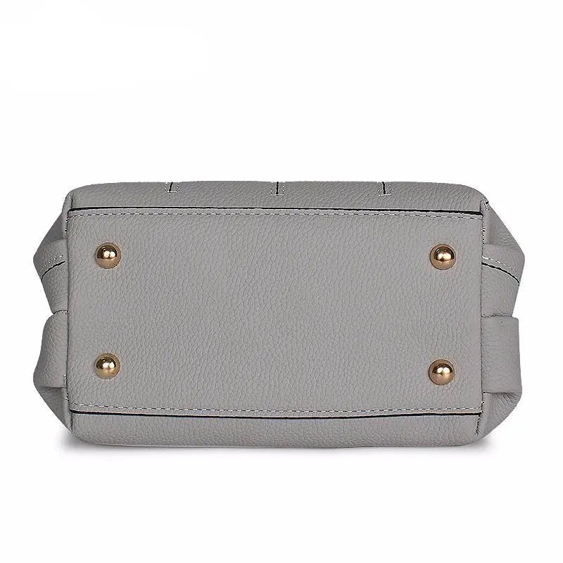 Luxury Leather Hoor Luxury Genuine Leather Designer Young Ladies Handbags High Quilted Trendy PU Leather Women's Tote Bags