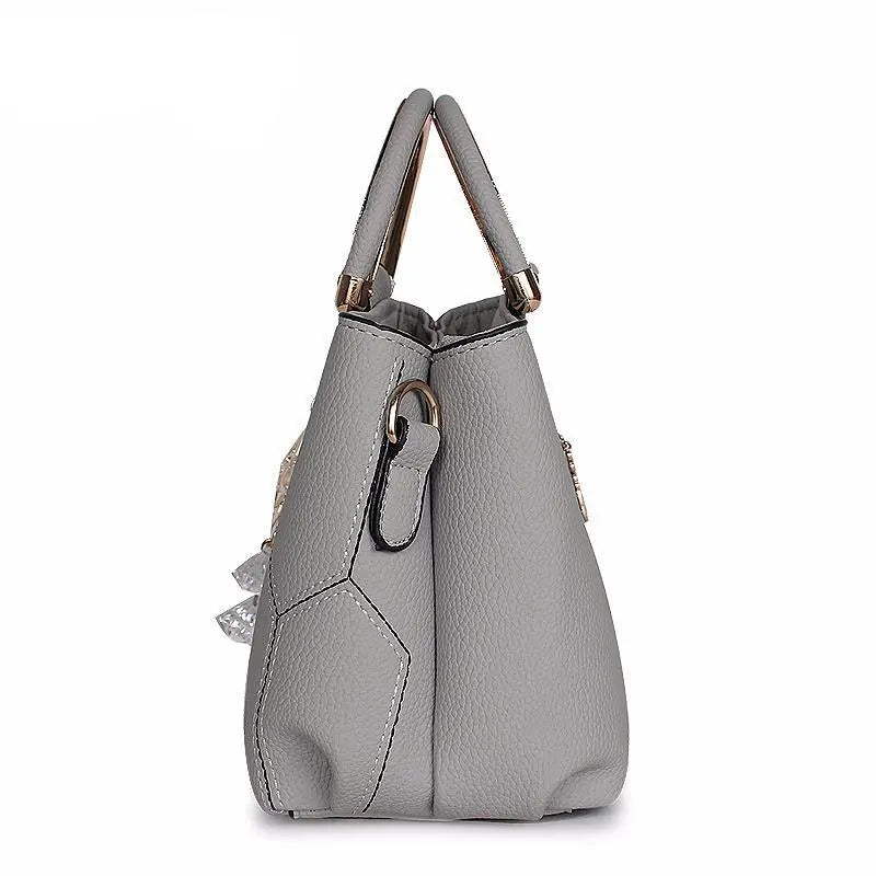 Luxury Leather Hoor Luxury Genuine Leather Designer Young Ladies Handbags High Quilted Trendy PU Leather Women's Tote Bags